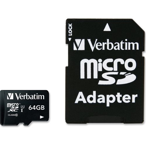 Verbatim 64 GB microSDXC black, Class 10, UHS-I (44084)