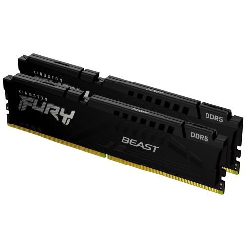 Kingston Technology FURY Beast 32GB 6000MT/s DDR5 CL30 DIMM (Kit of 2) Black XMP (KF560C30BBK2-32)