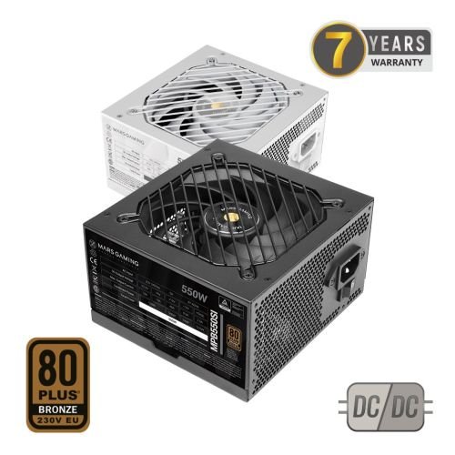 Mars Gaming MPB550SI power supply unit 550 W 24-pin ATX ATX Black (TACMARS-MPB550SI)