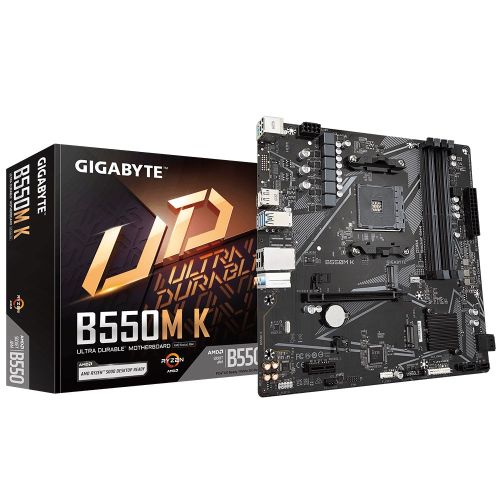 Gigabyte B550M K 1.0 motherboard AMD B550 Socket AM4 micro ATX (B550M K)