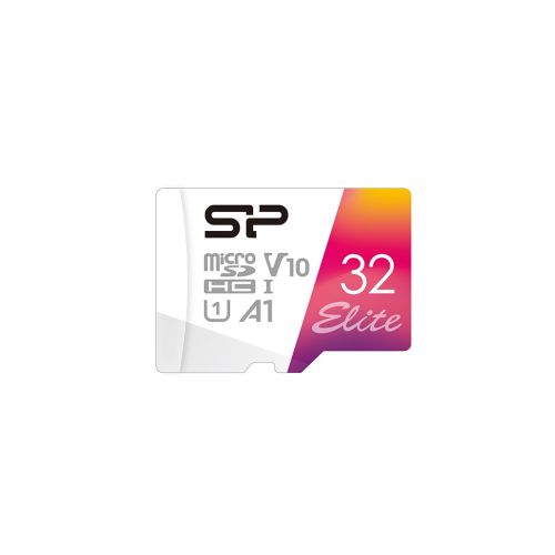 Silicon Power Elite Colorful 32 GB MicroSDHC UHS-I Class 10 (SP032GBSTHBV1V20SP) (SP032GBSTHBV1V20SP)