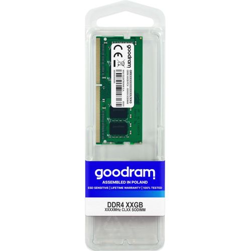 Goodram GR2666S464L19S/16G memory module 16 GB 1 x 16 GB DDR4 2666 MHz (GR2666S464L19S/16G)