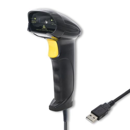 Qoltec 50876 Laser scanner 1D | USB | Black (50876)