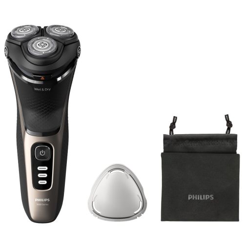 Philips S3242/12 men's shaver Rotation shaver Trimmer Black, Gold (S3242/12)