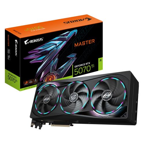 Graphics card Gigabyte GeForce RTX 5070 Ti AORUS Master 16 GB GDDR7 (GV-N507TAORUS M-16GD)