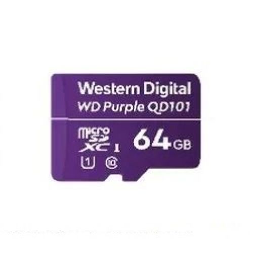 Western Digital WD Purple SC QD101 memory card 64 GB MicroSDXC Class 10 (WDD064G1P0C)