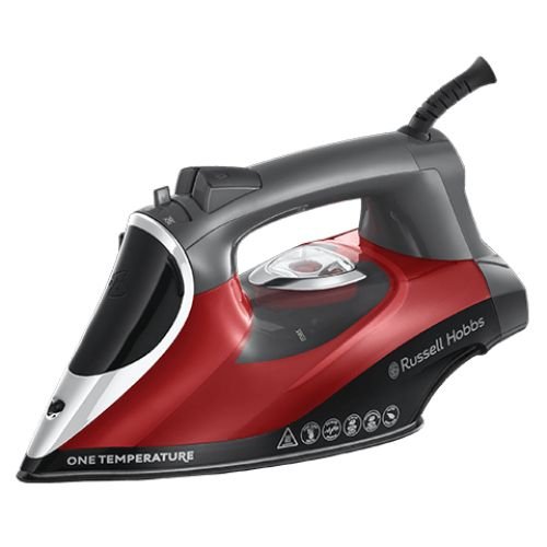 Russell Hobbs 25090-56 iron Dry & Steam iron Ceramic soleplate 2600 W Black, Grey, Red (25090-56)