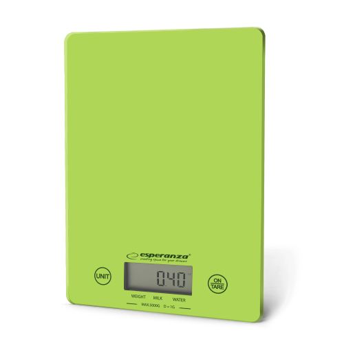 Esperanza EKS002G kitchen scale Electronic kitchen scale Green,Yellow Countertop Rectangle (EKS002G)