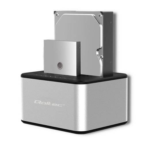 Qoltec 5316 2x HDD / SSD docking station | 2.5 "/3.5" SATA | USB 3.0 | Clonning (50316)