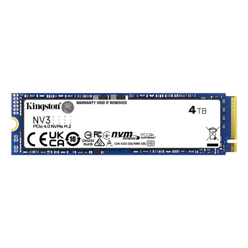 Kingston Technology 4000G NV3 M.2 2280 NVMe SSD (SNV3S/4000G)
