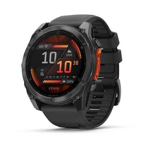 Garmin Fenix 8 3.56 cm (1.4") AMOLED 51 mm Digital 454 x 454 pixels Touchscreen Titanium Wi-Fi GPS (satellite) (010-02905-00)