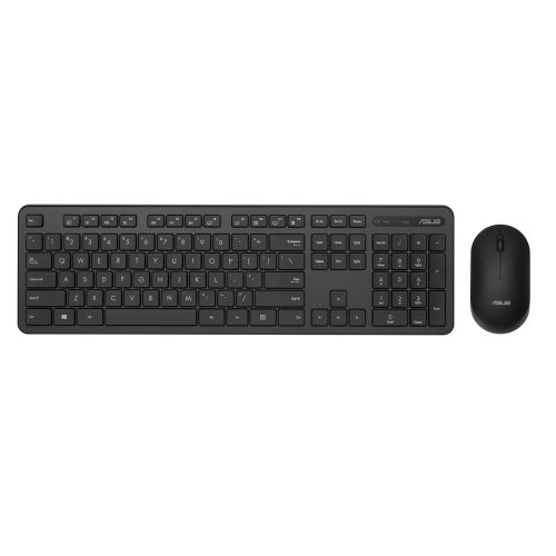 ASUS CW100 keyboard Mouse included Universal RF Wireless QWERTY US English Black (90XB0700-BKM0S0)