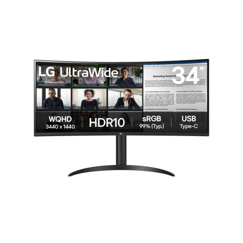 LG 34WR50QK-B computer monitor 86.4 cm (34") 3440 x 1440 pixels Wide Quad HD Black (34WR50QK-B)
