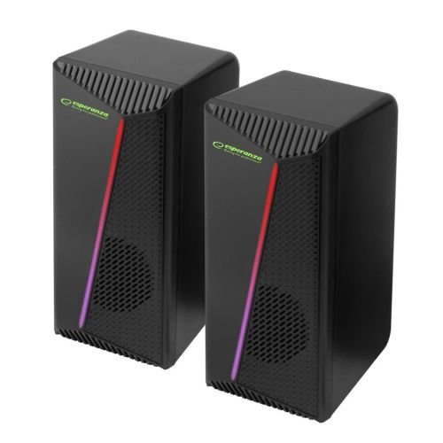 Esperanza EGS106 Speakers 2.0 LED Black 6W (EGS106)