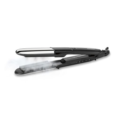 BaByliss Steam Mist Styler Straightening iron Black, Silver 2.5 m (ST496E)