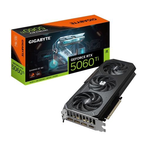 GIGABYTE GeForce RTX 5060 Ti GAMING OC 8G Graphics Card - 8GB GDDR7, 128bit, PCI-E 5.0, 2647MHz Core Clock, 3 x DisplayPort, 1 x HDMI, GV-N506TGAMING OC-8GD (GV-N506TGAMING OC-8GD)