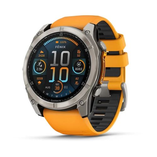 Garmin Fenix 8 3.56 cm (1.4") AMOLED 51 mm Digital 454 x 454 pixels Touchscreen Titanium Wi-Fi GPS (satellite) (010-02905-11)