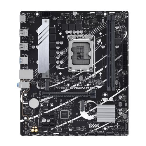 ASUS PRIME B760M-R D4 Intel B760 LGA 1700 micro ATX (90MB1HA0-M0EAY0)