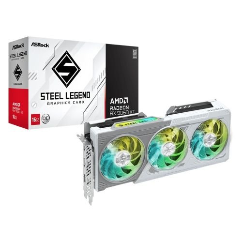 Graphics card. Asrock RX9060XT Steel Legend 16GB OC (RX9060XT SL 16GO)