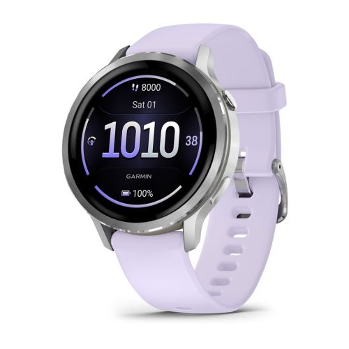 Garmin Venu 4 3.05 cm (1.2") AMOLED 41 mm Digital 390 x 390 pixels Touchscreen Silver Wi-Fi GPS (satellite) (010-03013-01)