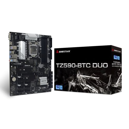 Biostar TZ590-BTC DUO Intel Z590 LGA 1200 (Socket H5) ATX (TZ590-BTC DUO)