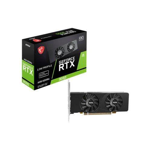 MSI GEFORCE RTX 3050 LP E 6G OC graphics card NVIDIA 6 GB GDDR6 (RTX 3050 LP E 6G OC)