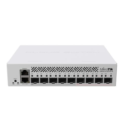 Mikrotik CRS310-1G-5S-4S+IN network switch L3 Gigabit Ethernet (10/100/1000) Power over Ethernet (PoE) 1U (CRS310-1G-5S-4S+IN)