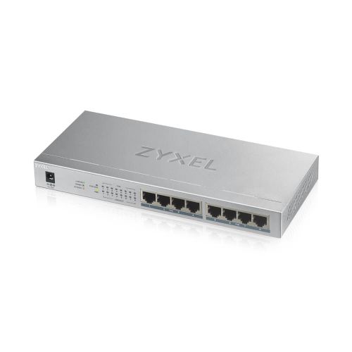 Zyxel GS1008HP Unmanaged Gigabit Ethernet (10/100/1000) Power over Ethernet (PoE) Grey (GS1008HP-EU0101F)