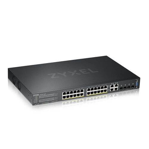 Zyxel GS2220-28HP-EU0101F network switch Managed L2 Gigabit Ethernet (10/100/1000) Power over Ethernet (PoE) Black (GS2220-28HP-EU0101F)