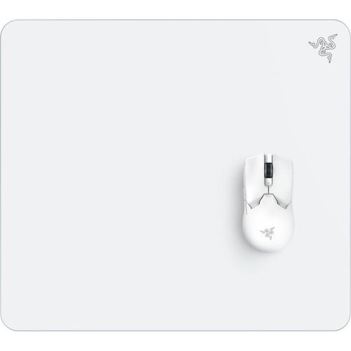 Razer ATLAS - White - Glass Gaming Mouse Mat - Premium Tempered Glass - Dirt and Scratch-Resistant (RZ02-04890200-R3M1)