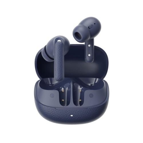 QCY Buds ANC Blue (HT15) - 45db ANC TWS Earbuds 35h 5 mic ENC, ear-canal adaptive tech, leather case (QCY-HT15 Blue)