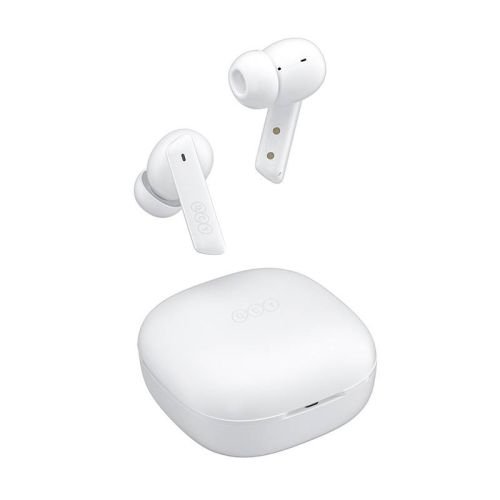 QCY HT05 Melobuds ANC TWS WHITE Dual Driver 6-mic noise cancel. True Wireless Earbuds - 10mm drivers (6957141407424)