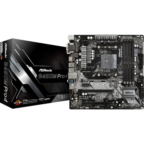 Asrock B450M Pro4 (90-MXB8F0-A0UAYZ)