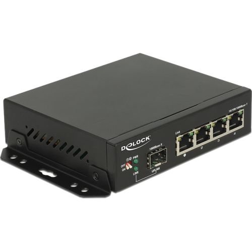 DeLOCK Switch Gigabit 4 Port + 1 SFP (87704)